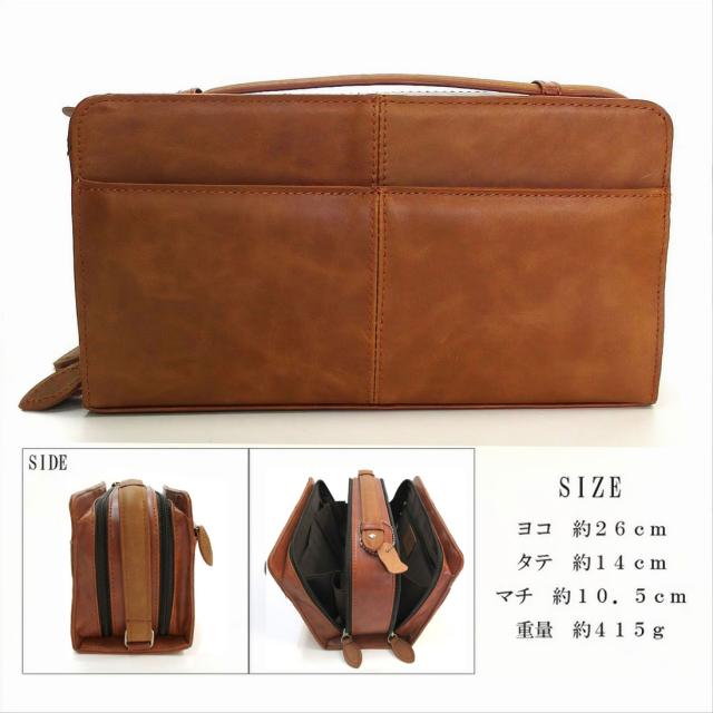 二つ目御徒面子 ヴィンテージ 本革 ダブルジッパー ボックス席型 Maturi マトゥーリ MT-33 CAMEL  駱駝 差し上げ物 牛革 差し上げ物 メンズ 格好のいい 貨物輸送無料 お取り寄せ