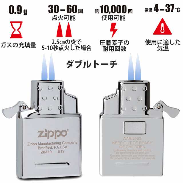 ジッポー ZIPPO 純正 ガスライターインサイドユニット ダブルトーチ