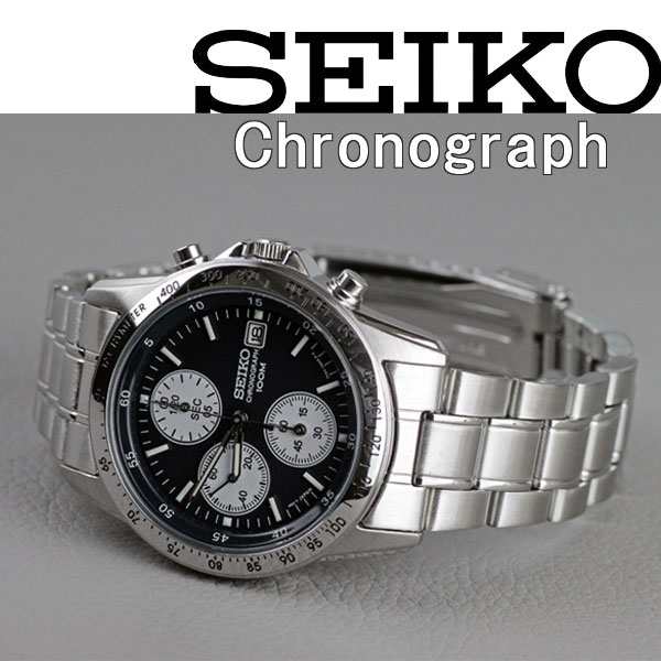 再再販セイコー SEIKO クロノグラフ 腕時計 SND365 ネイビー 海外モデル