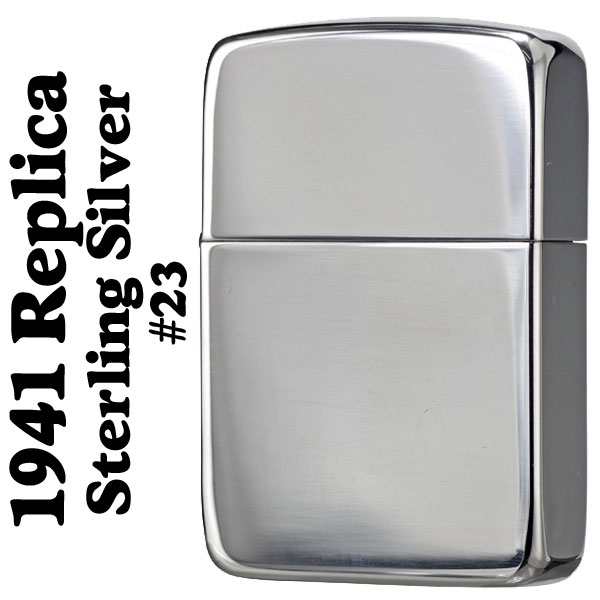 zippo (ジッポーライター) 純銀 1941スタ−リングシルバ−ジッポ NO.23