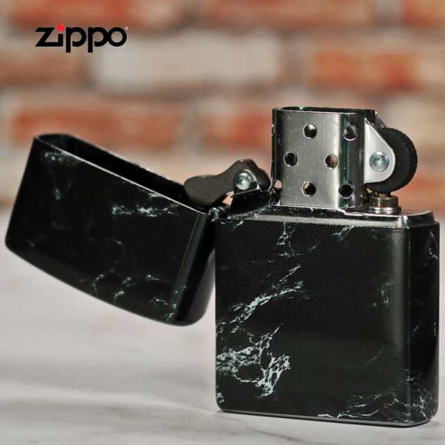zippo(ジッポーライター) 大理石調デザイン　プリント5面連続加工 ブラック 2C-5BK プレゼント 送料無料 【ヤマトメール便対応】