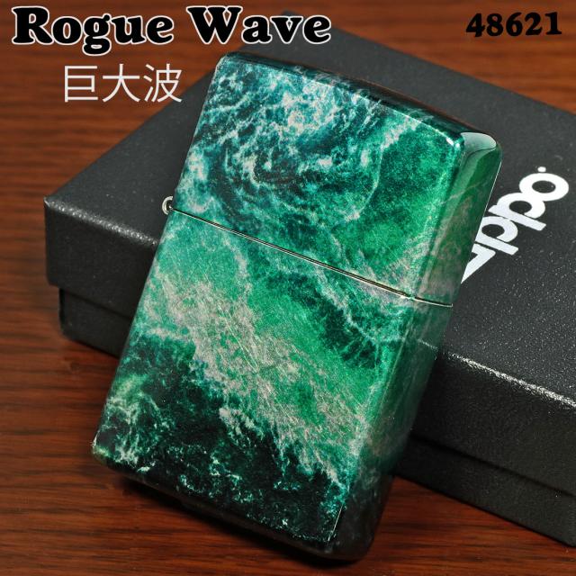 zippo ジッポー Rogue Wave Design　ローグ ウェーブ　巨大波デザイン　2023モデル #48621 メンズ レディース おしゃれ カッコイイ レギュラー　ギフト プレゼント  送料無料   メール便対応_1