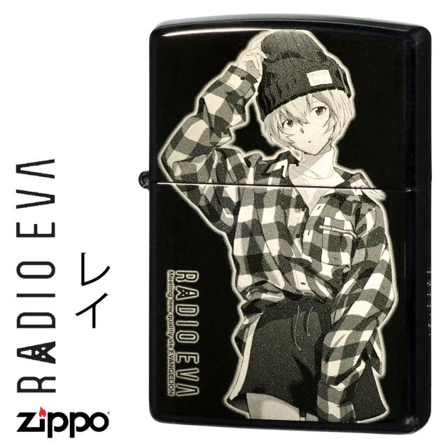 zippo ヱヴァンゲリヲン RADIO EVA レイ ブラックチタン シリアルナンバー入り EV-RADIO-REI 　黒 レーザー彫刻 かっこいい アニメ メンズ レディース ギフト プレゼント　送料無料  メール便対応
