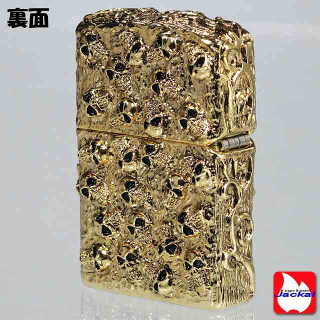 zippo ジッポーライター  スカルジャケットGI 金イブシ ゴールドユニット オイルライター ドクロ おしゃれ カッコイイ 高級感 メンズ ギフト プレゼント ジッポ　送料無料の通販は