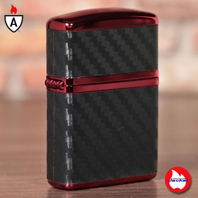 zippo アーマー　カーボンシリーズ　レッドイオン　エッチング　162RED-CARBON　4面カーボンシート貼り 赤 美しい 喫煙具 メンズ レディース ギフト プレゼント 送料無料 メール便対応_5