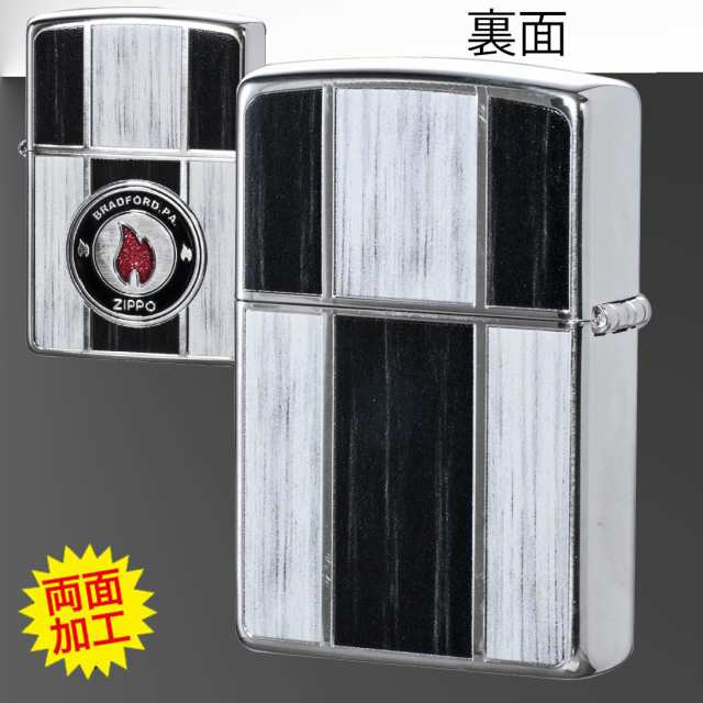 zippo ジッポーライター 両面加工 ZIPPO LOGO ジッポーロゴ 銀