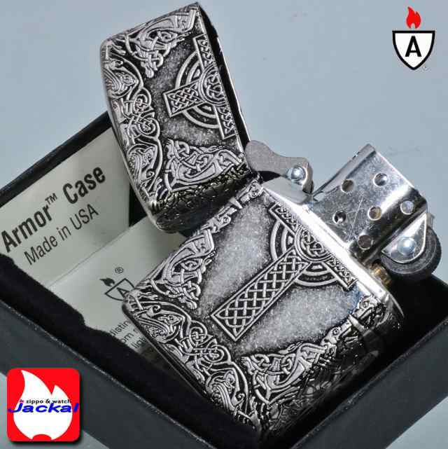 zippo アーマー Armor ケルティッククロス ニッケルイブイバレル 4面