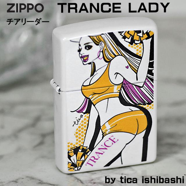 ZIPPO ファッションイラストレーター  石橋智香 TRANCE LADY トランスレディ チアリーダー　TRADY-CL　オシャレ かわいい ガール柄　セクシー  送料無料 メール便対応_1