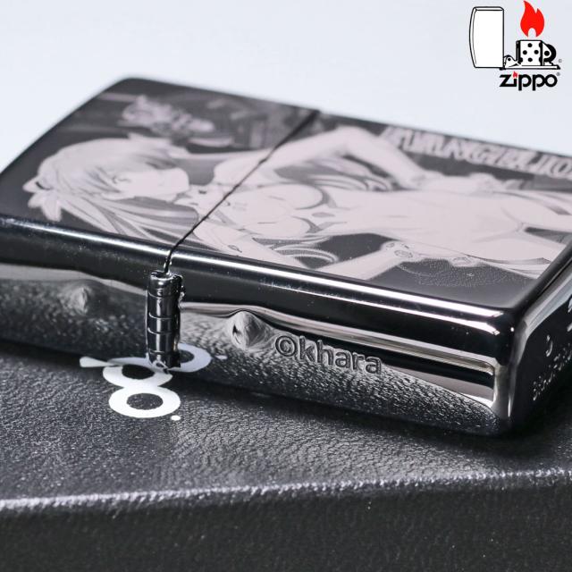 zippo ジッポーライター ヱヴァンゲリヲン 式波・アスカ・ラングレー/新2号機α ブラックチタン マイクロレーザー彫刻 シリアルナンバー入り EV-ASUKA-2ALPHA 黒 かっこいい アニメ メンズ レディース ギフト プレゼント 送料無料 メール便対応_2