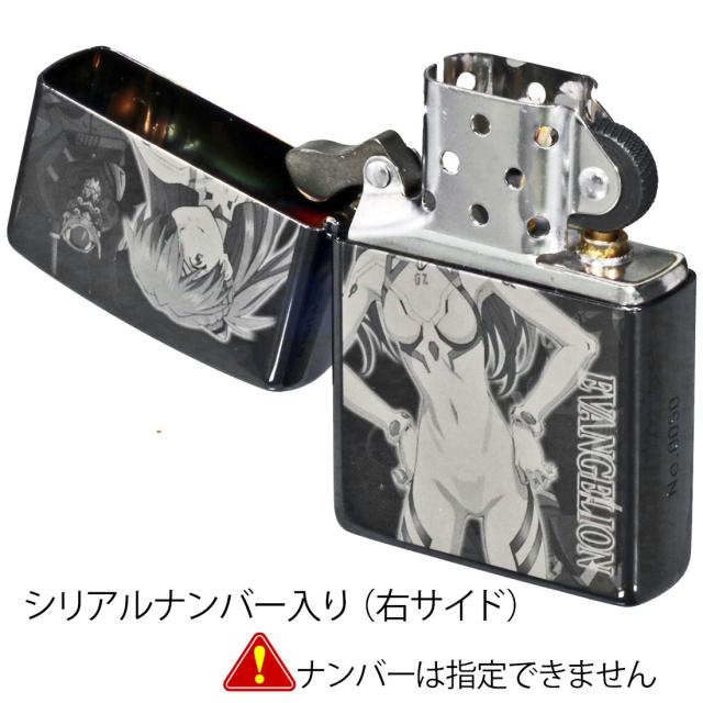 zippo ジッポーライター ヱヴァンゲリヲン 式波・アスカ・ラングレー/新2号機α ブラックチタン マイクロレーザー彫刻 シリアルナンバー入り EV-ASUKA-2ALPHA 黒 かっこいい アニメ メンズ レディース ギフト プレゼント 送料無料 メール便対応_5