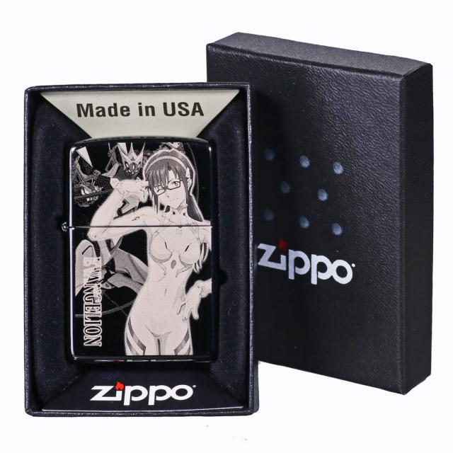zippo ジッポーライター ヱヴァンゲリヲン 真希波・マリ・イラストリアス/改8号機γ ブラックチタン マイクロレーザー彫刻 シリアルナンバー入り EV-MARI-8GANMA 黒 かっこいい アニメ メンズ レディース ギフト プレゼント 送料無料 メール便対応_3