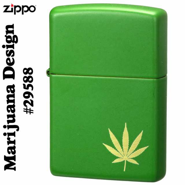 zippo (ジッポー) マリファナデザイン Marijuana Design モスグリーン ...