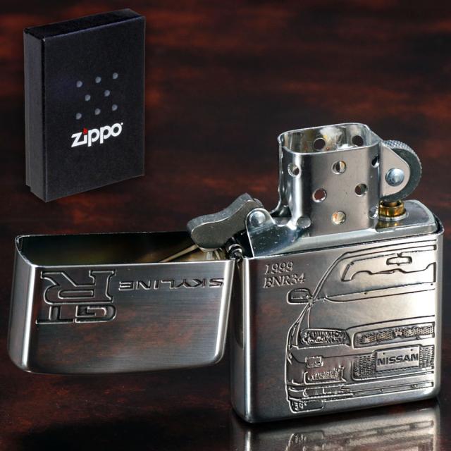 zippo ジッポーライター 五代目スカイラインGT-R 1999年〜/ZP GT-R  BNR34]  車 カッコイイ メンズ 高級感  送料無料  メール便対応_3
