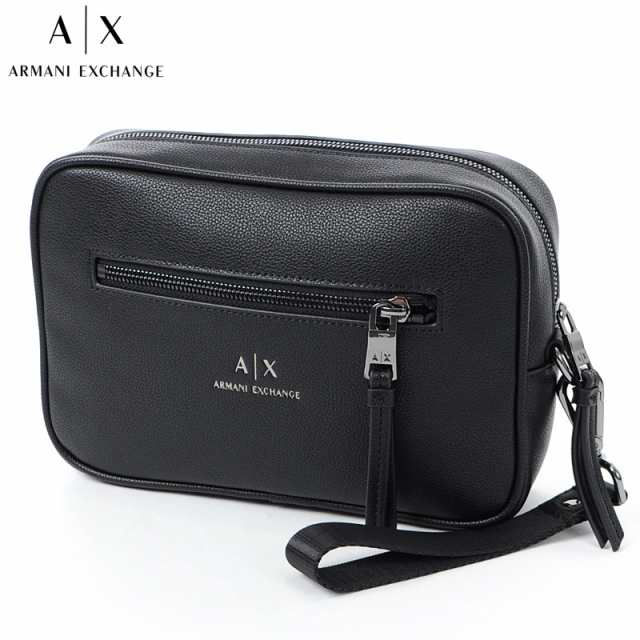 アルマーニエクスチェンジ A|X ARMANI EXCHANGE セカンドバッグ メンズ ブランド 958446 CC830 ブラック 2024秋冬新作