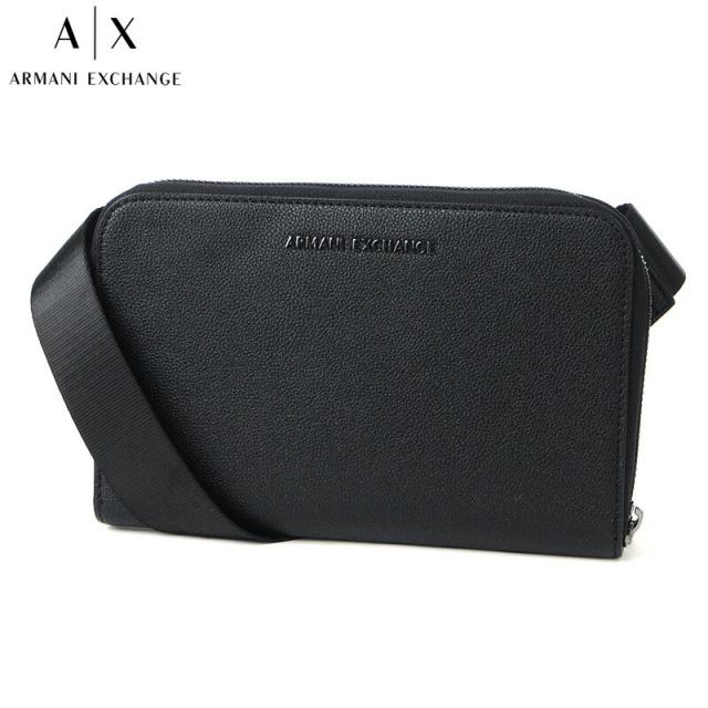 Armani Exchange ブラック ボディバッグ オンラインストア限定