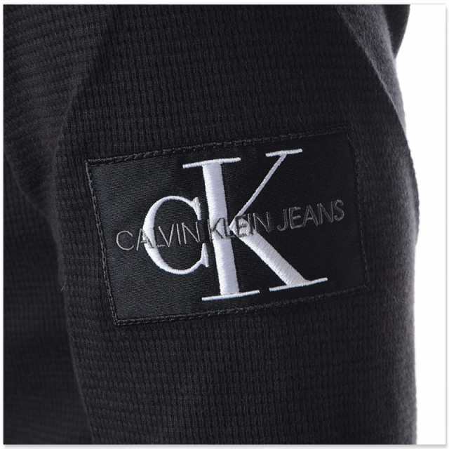 カルバンクライン CALVIN KLEIN JEANS Tシャツ 長袖 メンズ J30J323485 ブラック 2024秋冬新作