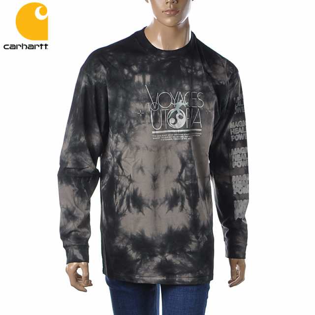 カーハート Carhartt クルーネックTシャツ 長袖 ロンT メンズ ブランド VOYAGES I030201 ブラックの通販は