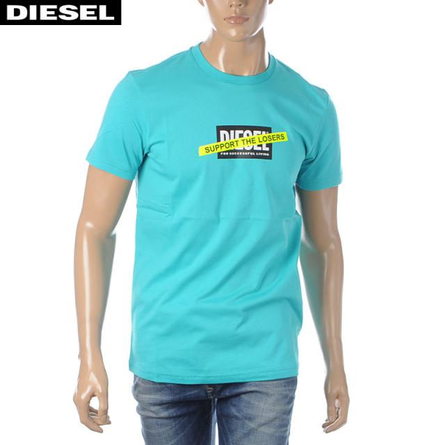 ディーゼル Diesel Tシャツ 半袖 クルーネック メンズ ブランド T Diegos A3 A 0hayu ターコイズブルー 21春夏新作の通販はau Pay マーケット Bravas ブラバス