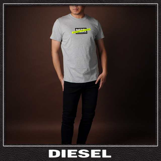 ディーゼル DIESEL Tシャツ 半袖 クルーネック メンズ ブランド T 