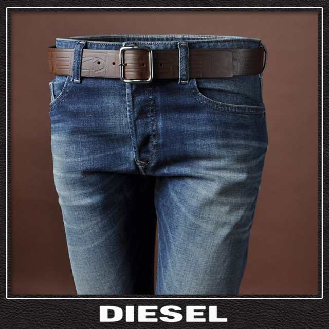 ディーゼル DIESEL レザーベルト メンズ ブランド B-ILLY X08498 PR505 ...