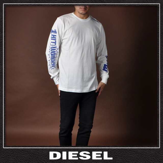 ディーゼル DIESEL クルーネックTシャツ 長袖 メンズ ブランド ロンＴ