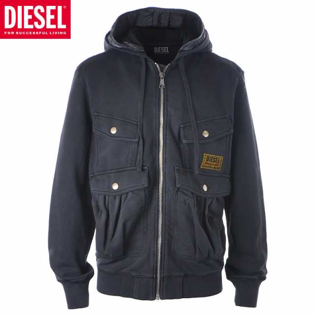 DIESEL ディーゼル メンズSナイロンジップアップジャケットブルゾン