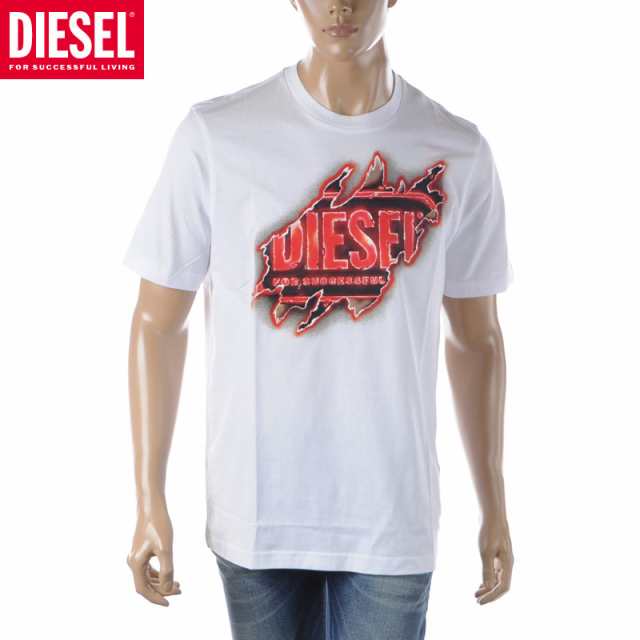 ディーゼル DIESEL Tシャツ メンズ ブランド クルーネック 半袖 T-JUST