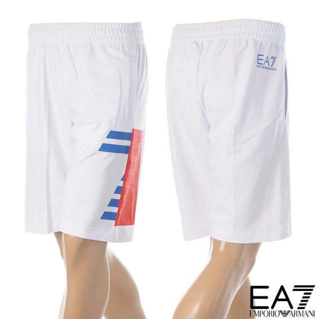 エンポリオアルマーニ EA7 EMPORIO ARMANI ショートパンツ スウェット メンズ 3KPS58 PJ05Z ホワイトの通販は