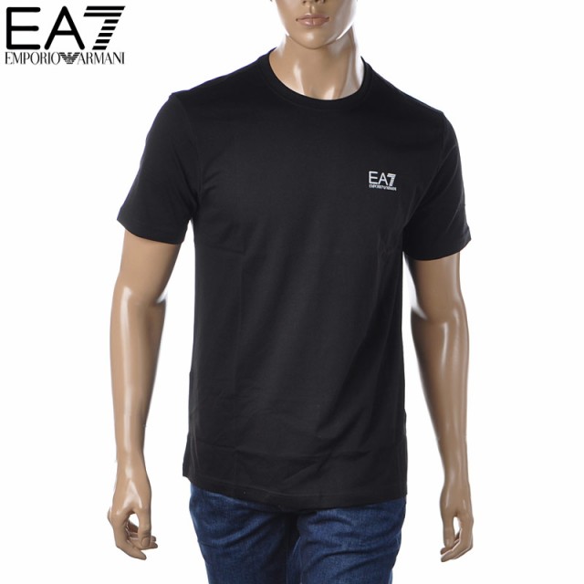 エンポリオアルマーニ EA7 EMPORIO ARMANI クルーネックTシャツ 半袖 メンズ ブランド 3LPT32 PJ02Z ブラックの通販は