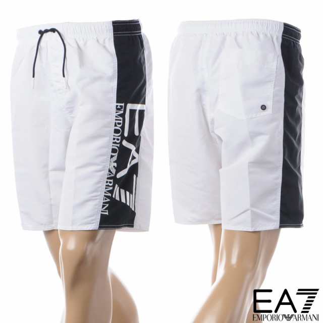 エンポリオアルマーニ EA7 EMPORIO ARMANI 水着 サーフパンツ 海パン メンズ ブランド 902047 3R728 ホワイト  2023春夏新作｜au PAY マーケット