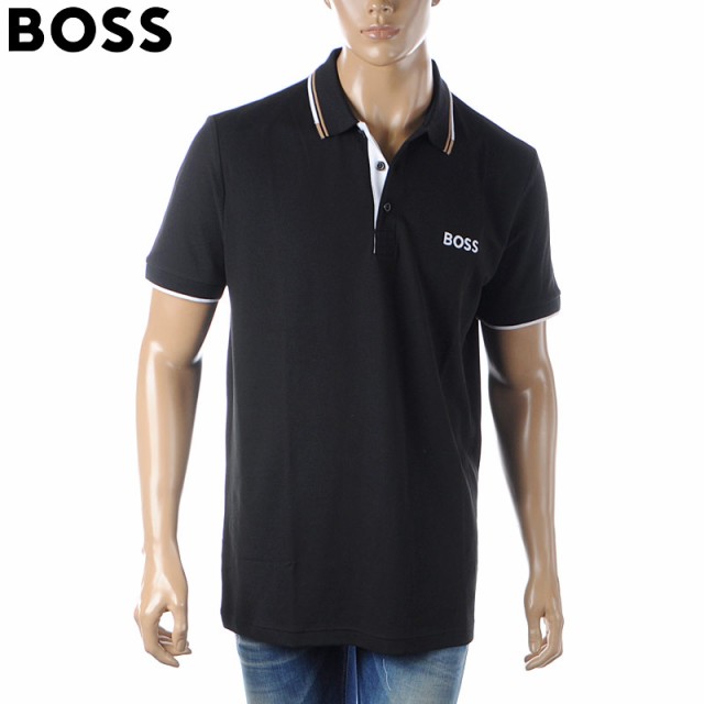 ヒューゴボス HUGO BOSS ポロシャツ メンズ 50469102 10226584 ブラック 2024春夏新作の通販は