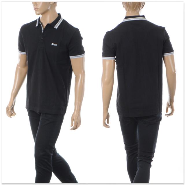 ヒューゴボス HUGO BOSS ポロシャツ メンズ 半袖 Paddy 550469055 レギュラーフィット コットンピケ 襟ロゴ ブランド スポーティ ゴルフ カジュアル ビジネス 快適 大きいサイズ 高級 おしゃれ 送料無料 ヒューゴボス HUGO BOSS ポロシャツ メンズ 半袖 Paddy 550469055