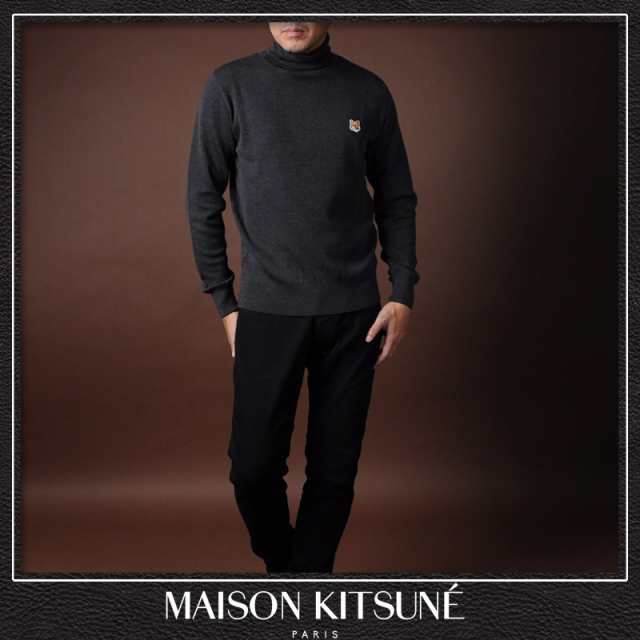 メゾンキツネ MAISON KITSUNE タートルネックニット セーター メンズ