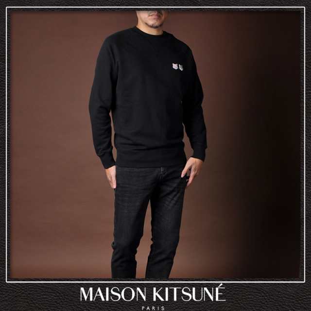 メゾンキツネ MAISON KITSUNE クルーネックスウェット メンズ ブランド ...