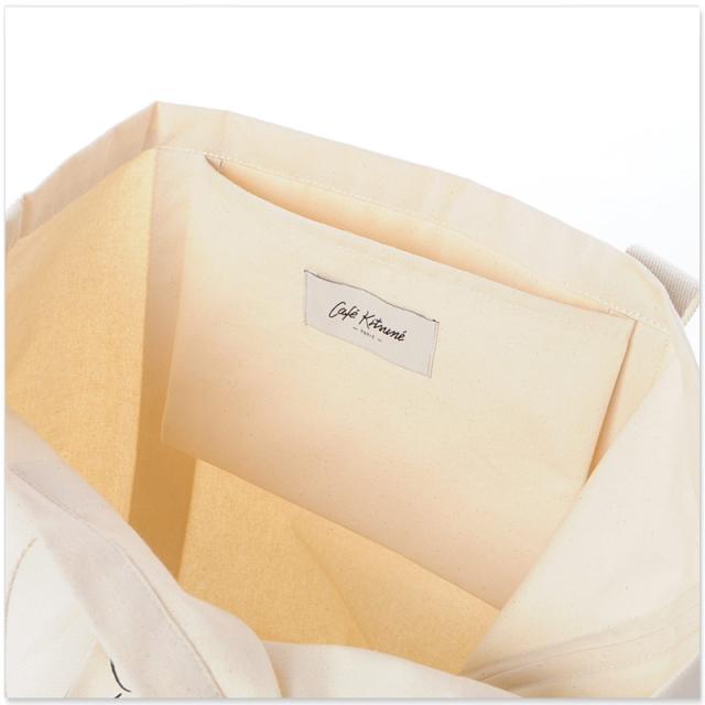 メゾンキツネ MAISON KITSUNE トートバッグ カフェ キツネ フォックス