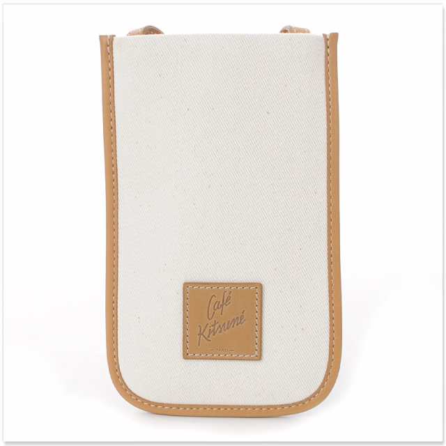 メゾンキツネ MAISON KITSUNE ショルダースマホケース バック ポーチ CAFE KITSUNE IPHONE HOLDER ON  STRAP SPCKHSMU05301 ベージュの通販はau PAY マーケット - BRAVAS（ブラバス） | au PAY マーケット－通販サイト