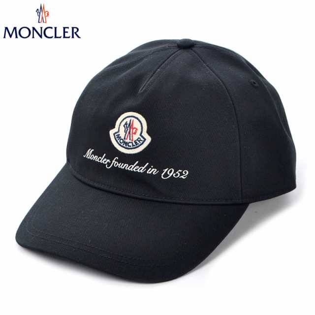 モンクレール MONCLER ベースボールキャップ 帽子 メンズ 3B00002 0U162 ブラック