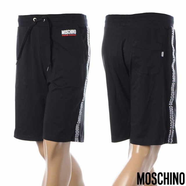 モスキーノ MOSCHINO UNDERWEAR ショートパンツ スウェット メンズ ブランド A4327 8132 ブラック