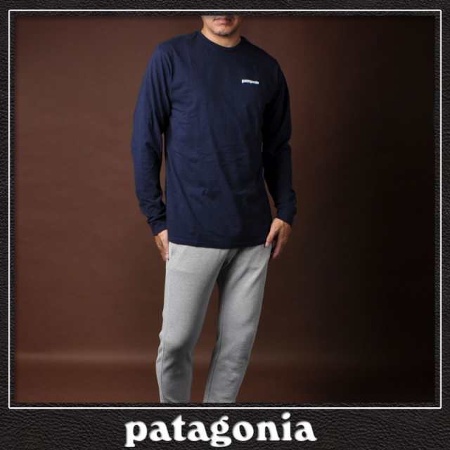 パタゴニア Tシャツ PATAGONIA メンズ 長袖 ブランド ロンT クルーネック 38518 メンズ ロングスリーブ P-6ロゴ レスポンシビリティー ネイビー M’s L/S P-6 Logo Responsibili-Teeの通販は