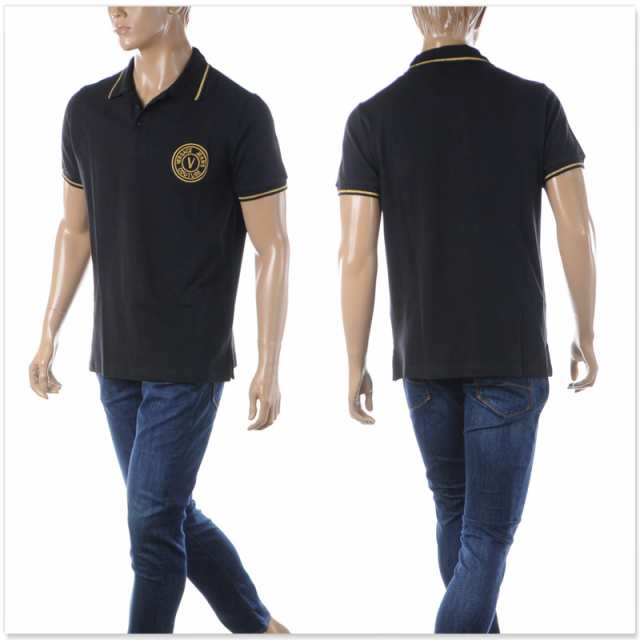 ヴェルサーチ ジーンズ クチュール VERSACE JEANS COUTURE ポロシャツ メンズ ブランド 74GAGT06 CJ01T  ブラックの通販はau PAY マーケット BRAVAS（ブラバス） au PAY マーケット－通販サイト