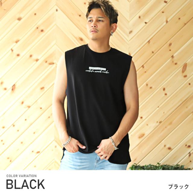 ノースリーブ Tシャツ メンズ ロゴ サーフガール 綿 カットオフ