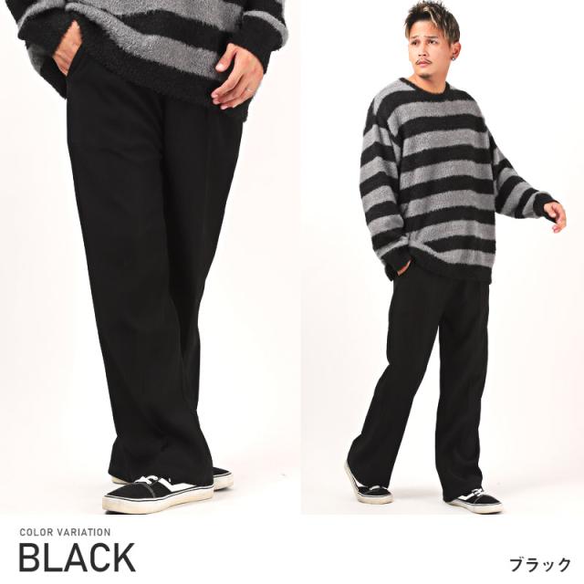 ワイド フレア パンツ モノトーン スラックス 韓国 2色 hr7826 ORIGINAL) ワイドフレアスラックス (gray) | ファッション通販