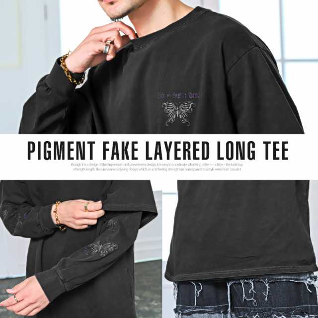 春新作 ロンT メンズ 長袖Tシャツ ビッグシルエット ゴシック 春新作 ロンT メンズ 長袖Tシャツ ビッグシルエット ゴシック