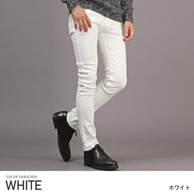 スキニーパンツ メンズ チノパン スキニー スリムパンツ タイト ストレッチ 無地パンツ 伸縮性 メンズパンツ【スキニーパンツ】 aa-2866の通販は