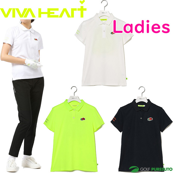 【レディース】ビバハート フルーツオブザルーム コラボ 半袖 ポロシャツ 012-28540 コラボレーション ゴルフウェアの通販は 5,005円