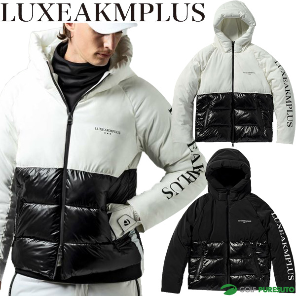リュクスエイケイエムプラス ゴルフ 長袖 フルジップ 中綿ジャケット 袖ロゴバイカラー メンズ LAO-23031 アウター ゴルフウェア 2023年秋冬モデル LUXEAKMPLUS 秋冬ウェアの通販は 15,400円