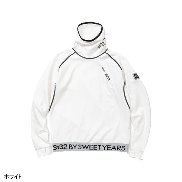 SY32 by SWEET YEARS 長袖 ハイネックシャツ メッシュ リバース メンズ