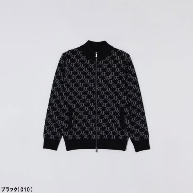 b966【St ANDREWS】ゴルフジャケット　ニット　ナイロン　切替　刺繍 Amazon | [セントアンドリュース] メンズ 防風 フルジップニット