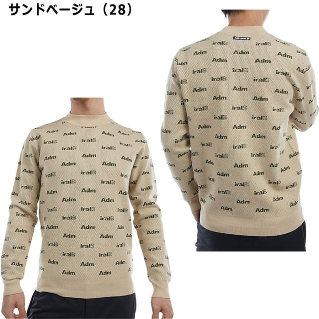アドミラル ゴルフ ロゴツイーディー クルーセーター ADMA493 ゴルフ