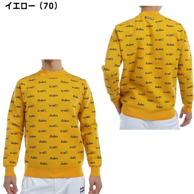 アドミラル ゴルフ ロゴツイーディー クルーセーター ADMA493 ゴルフ